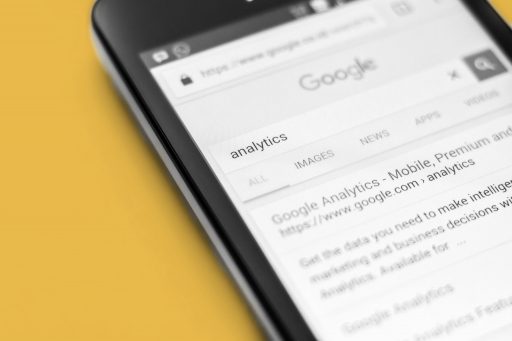 Google search results in a mobile screen